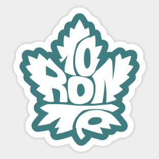 Toronto white Sticker